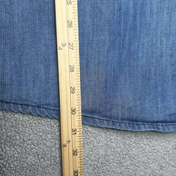 Sovereign Code Shirt Mens 2XL Denim Pearl Snap Western Cowboy Work Rodeo Outdoor - Picture 16 of 16